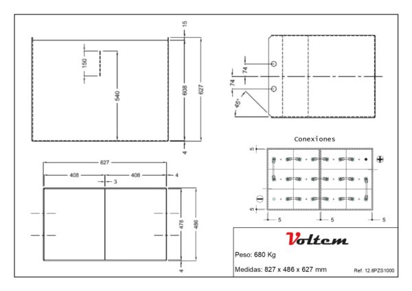 plano bateria 24v 1000ah voltem