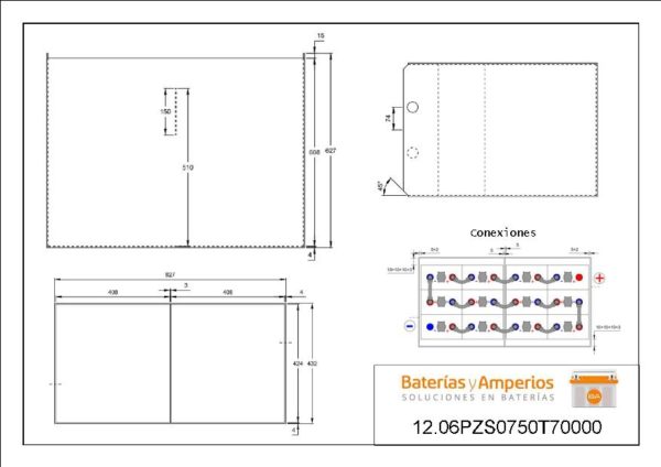 Plano Batería 24V Tracción