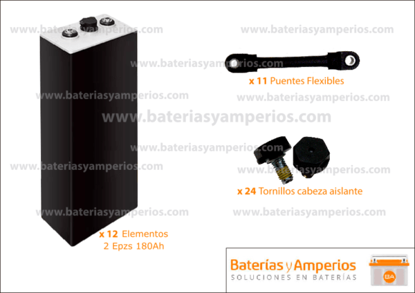 Kit batterie 24V 180 Ah pour transpalette – Image 2