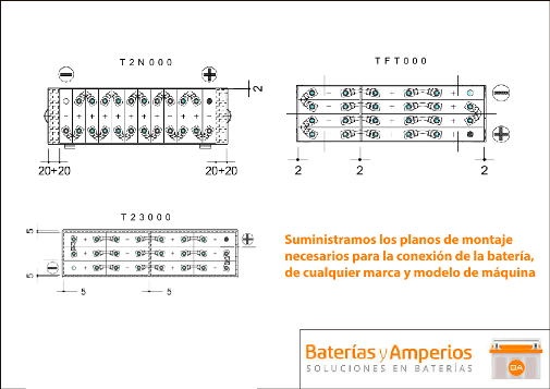 conexion bateria 24v 180ah sin cofre