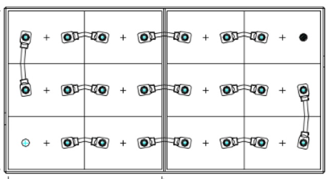 conexões da bateria 24 volts 875 amperes