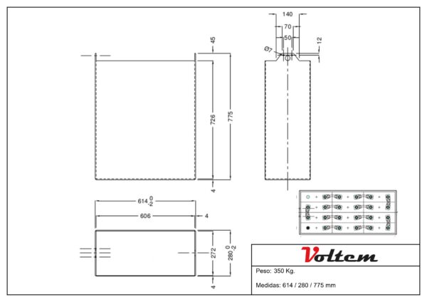 Batterie électrique pour gerbeur 24V 465Ah – Image 3