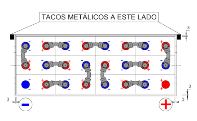 Battery Schematic 24V 300Ah for Stackers
